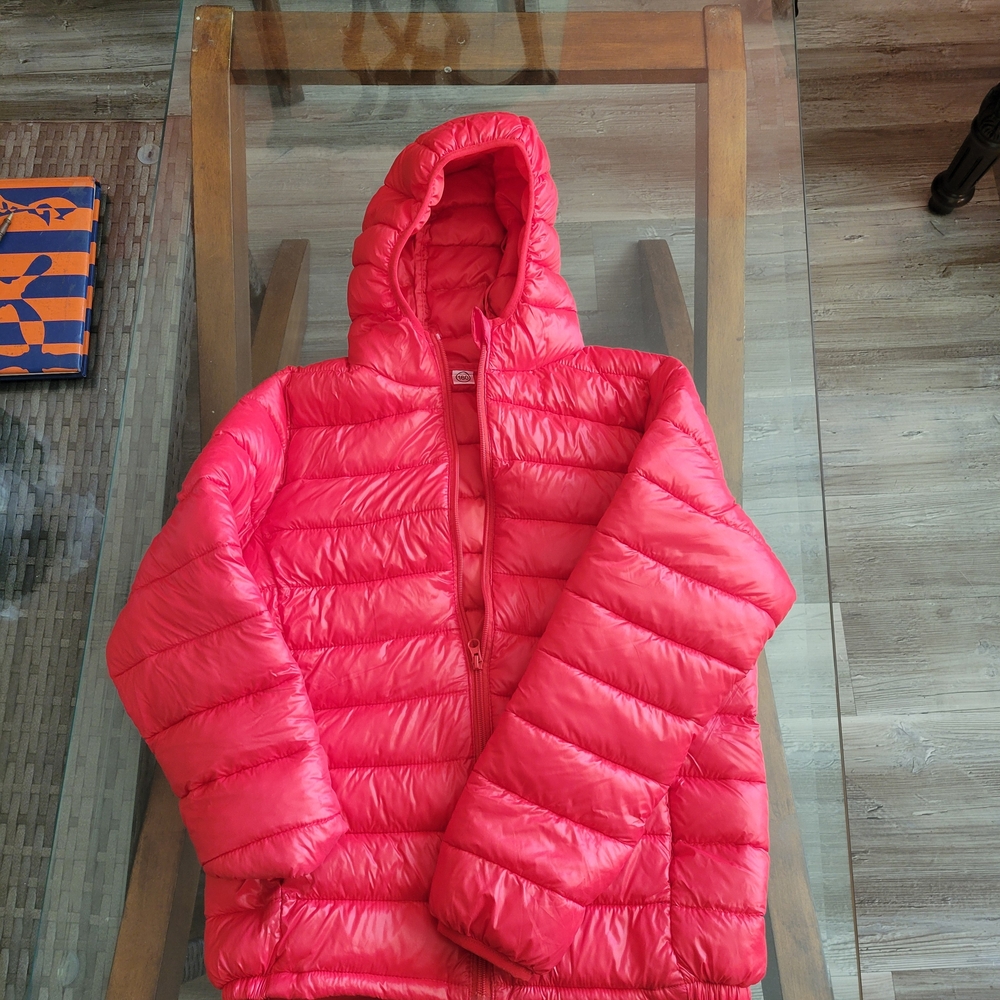 Kids Red Puffer Jacket